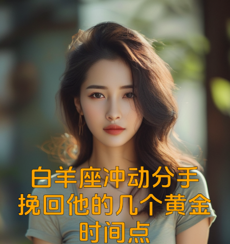白羊座冲动分手：挽回他的几个黄金时间点