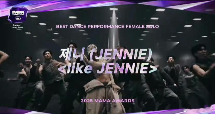 Jennie双奖-最佳DANCEPerformence女子SOLO奖-最