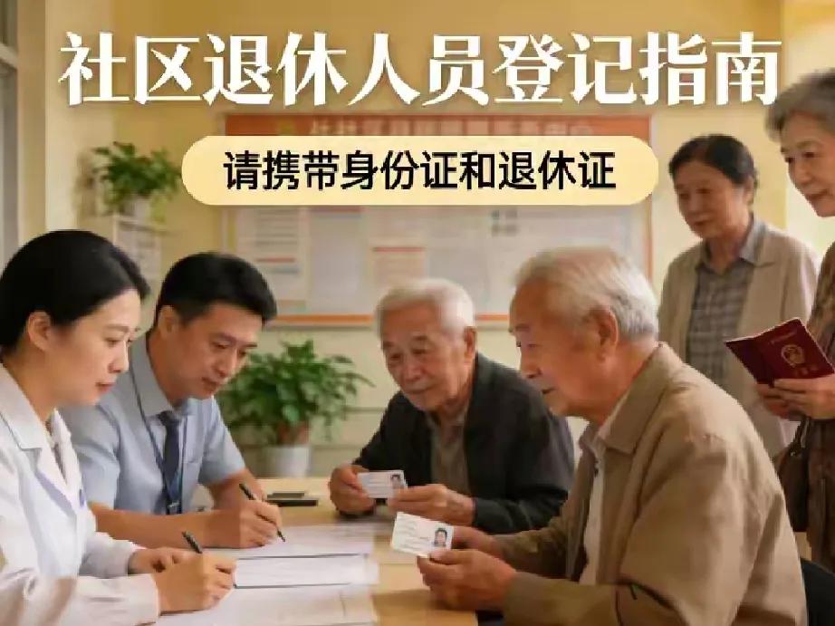 退休老人千万别大意，住在哪就赶紧去哪社区登记，这一步不办，真金白银的福利全错过！