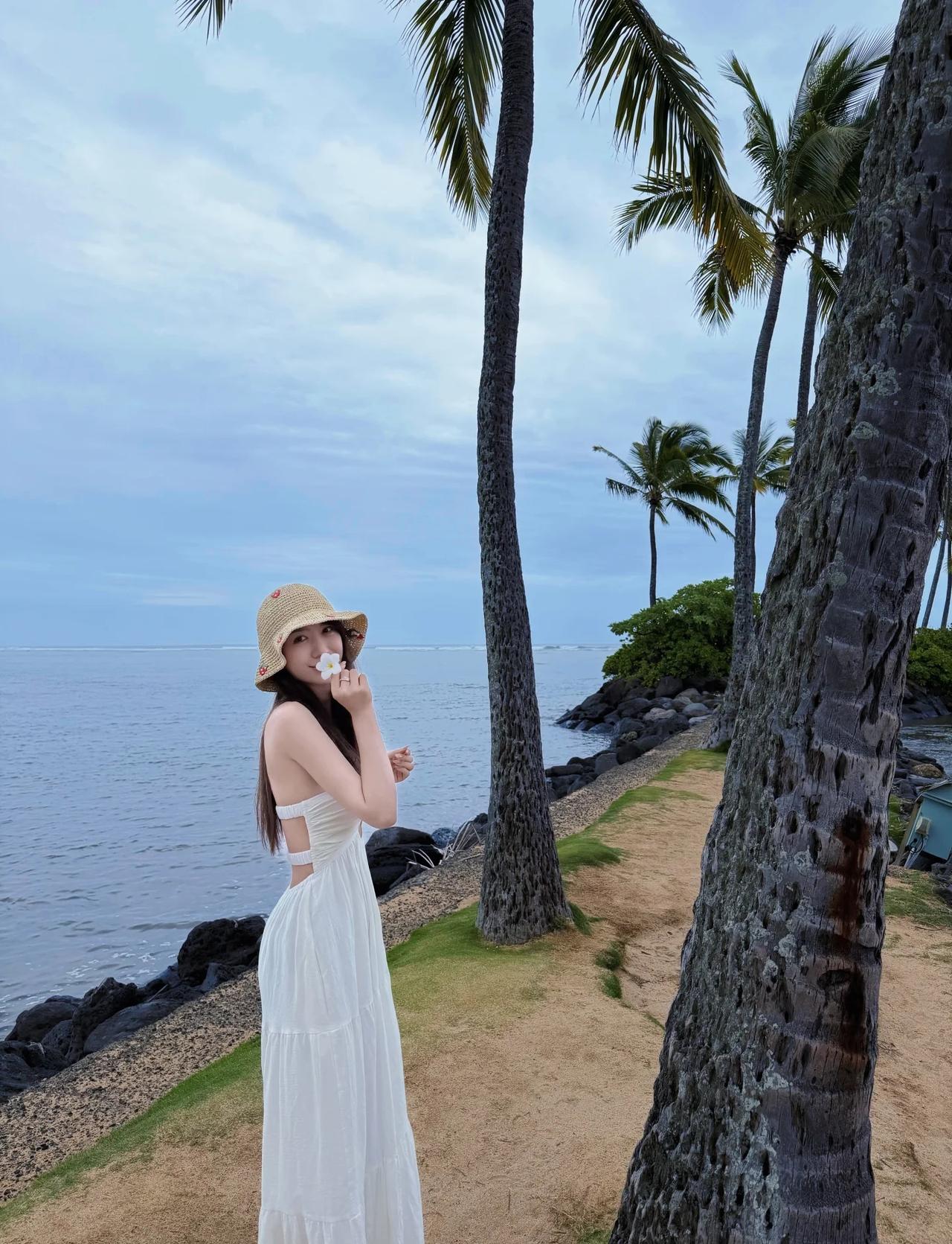 Jennie同款ᯓ🥥˖°𓇼🐚⋆｡🫧北美生活夏威夷海边拍照说走就走