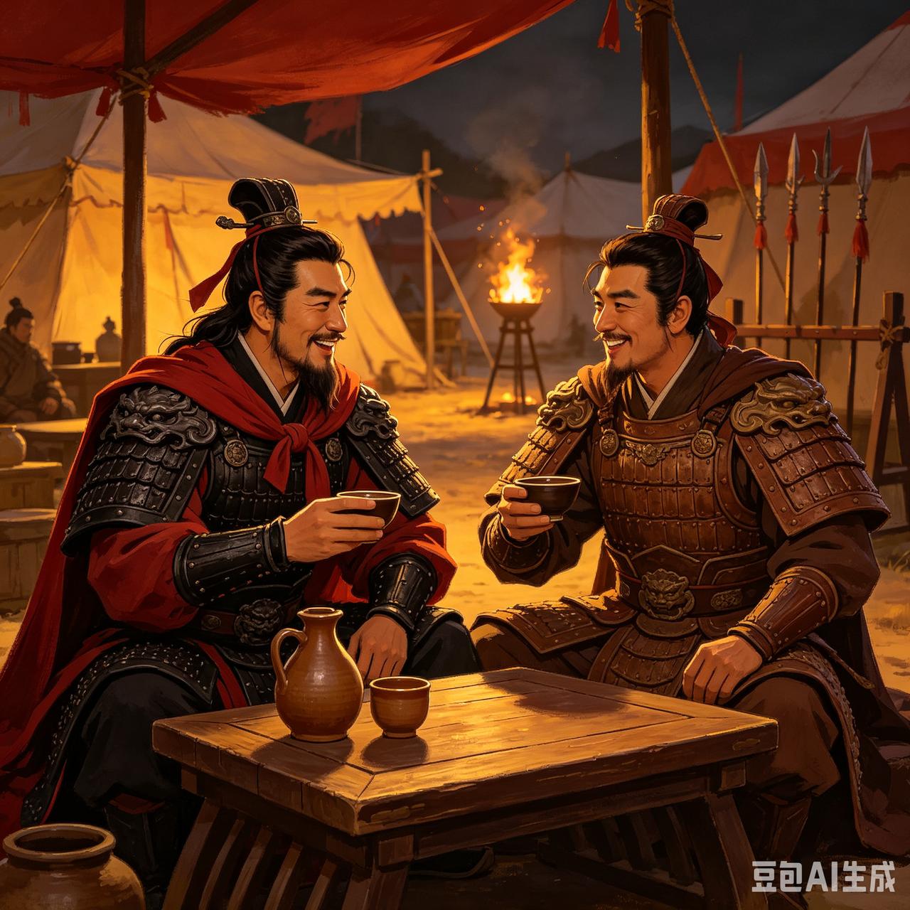 假如西楚霸王项羽和武悼天王冉闵在地下遇到:冉闵:霸王，久仰久仰。