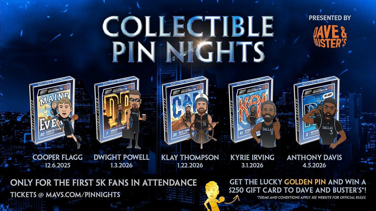 独行侠: 12月6日起现场前5000名球迷可获球员徽章