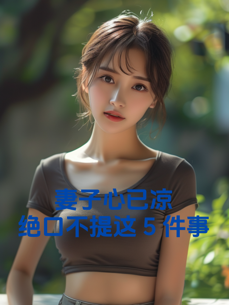妻子心已凉，绝口不提这5件事