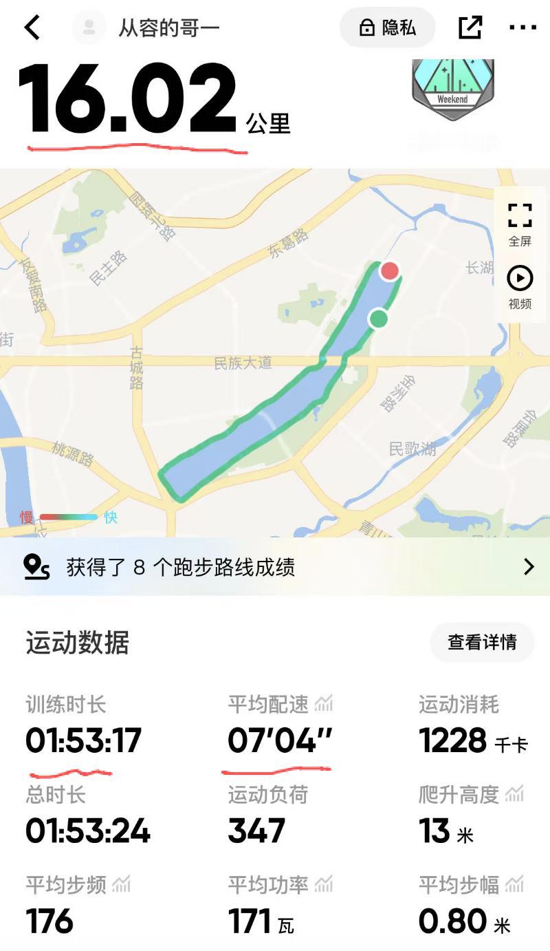 真是庆幸没有中签全马！跑步也有几年了，平时都是5公里，10公里的跑，配速从6分钟