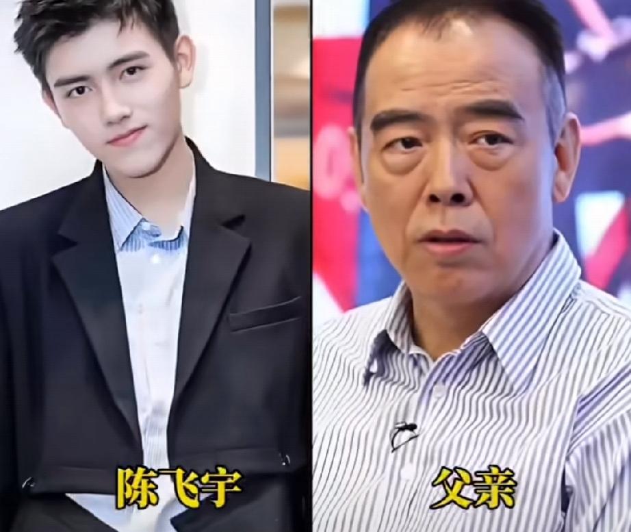 盘点娱乐圈多组明星父子颜值对比，不得不感叹基因真的太神奇！有的父子五官、神态几