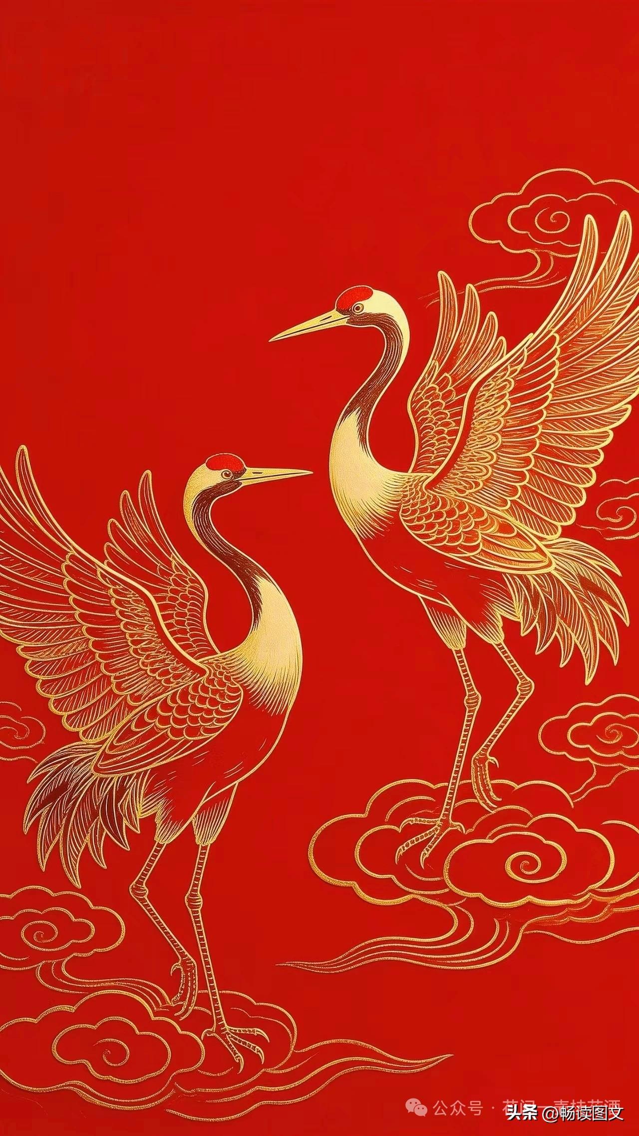 鹤鸣手机壁纸