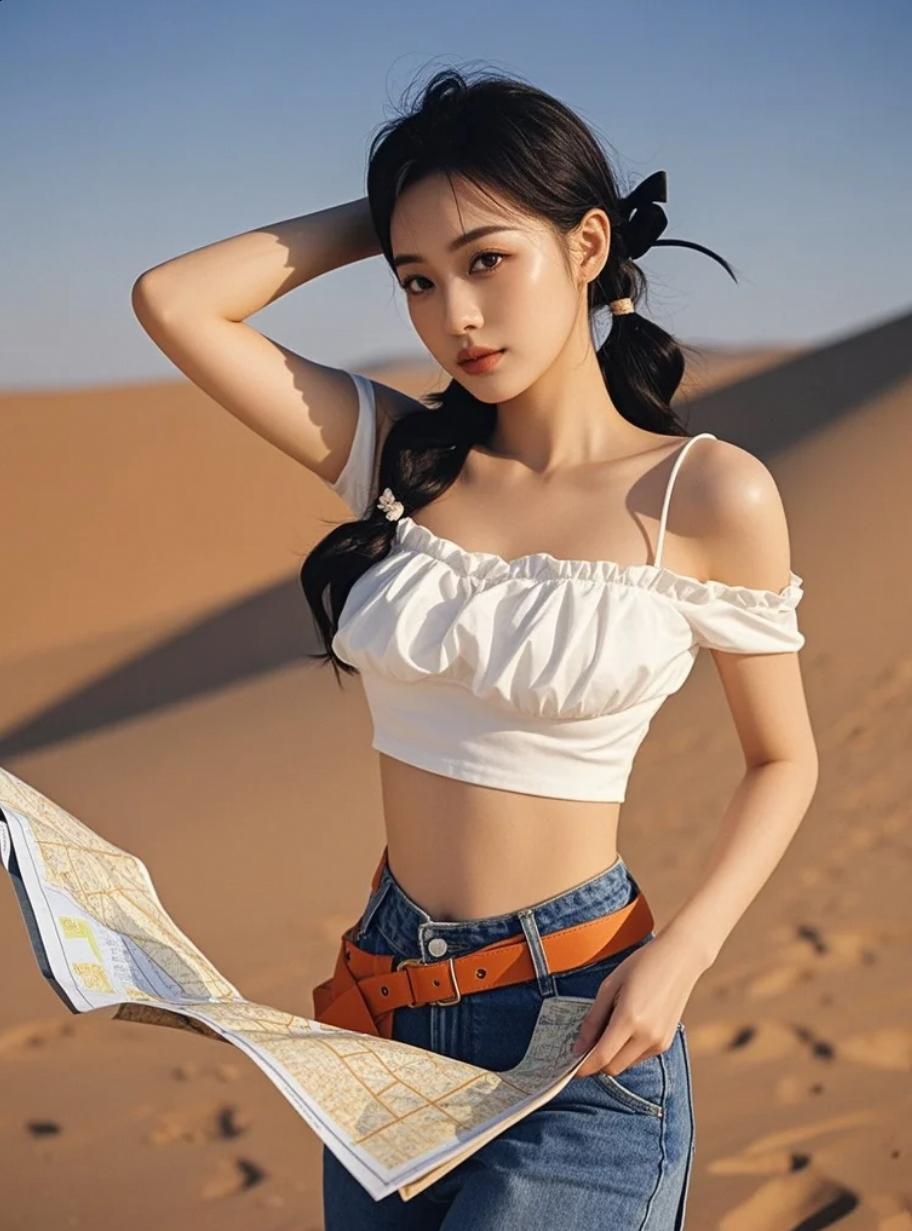 她站在那里，世界都安静了