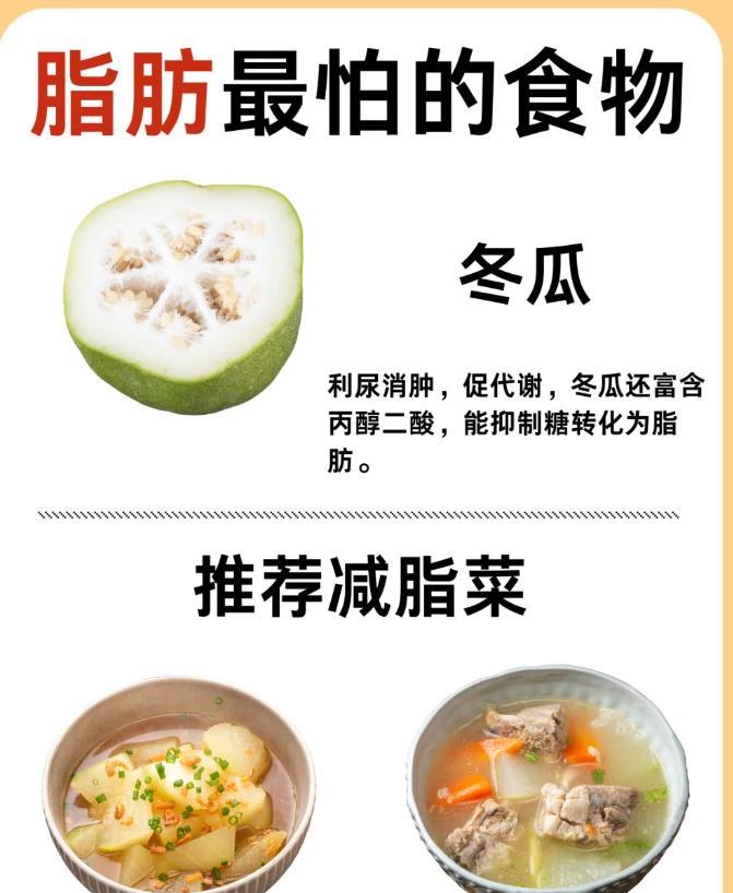 脂肪最怕的食物黄瓜包菜冬瓜看看美食如何帮助你减肥：调缓解糖转化为脂