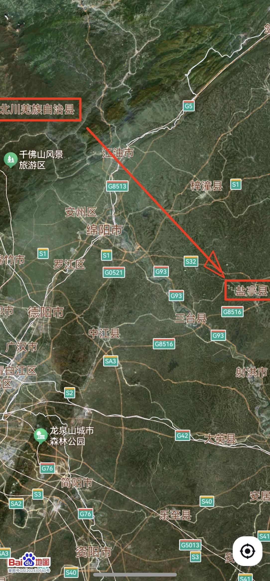 绵阳，从北川县2到盐亭县1是拔提用重吗？北川县，总面积3084平方公里，下辖9