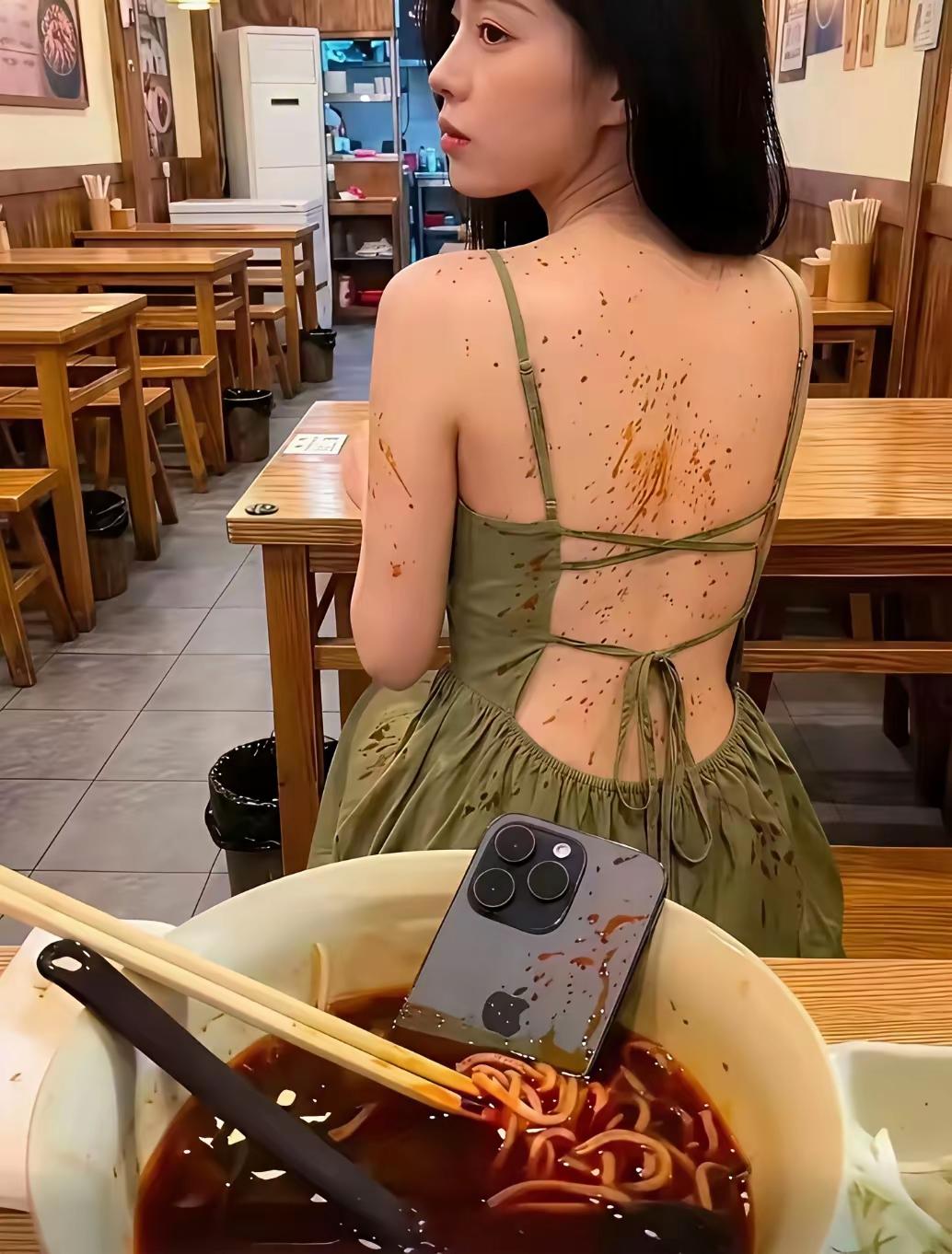 我闯大祸了回到老家，必须到楼下吃碗内江牛肉面老板将一碗热气腾腾，闻着就有食欲