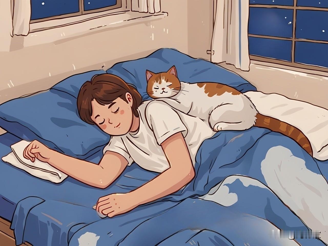 猫为什么总爱贴着你睡觉？1.你是它最信任的人猫很警惕的，特别是在睡觉的时候