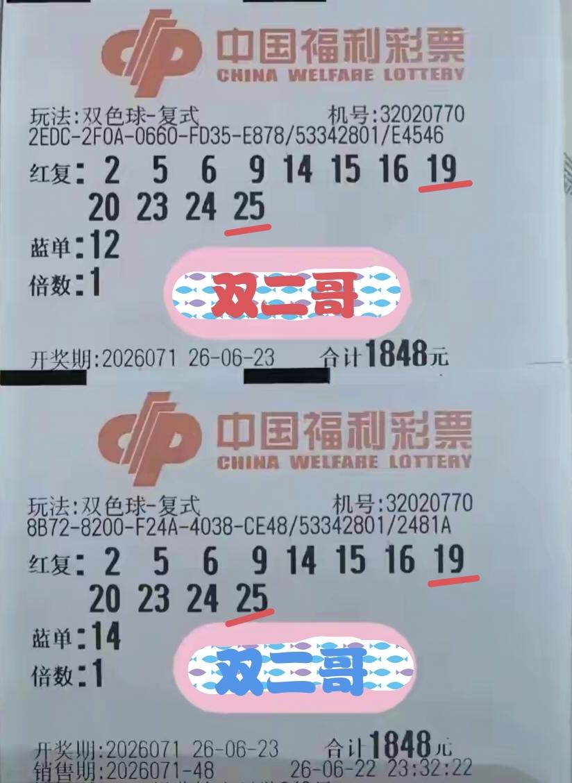 双二哥又失败了。第71期福彩双色球开奖结果出来了，分别为03081925