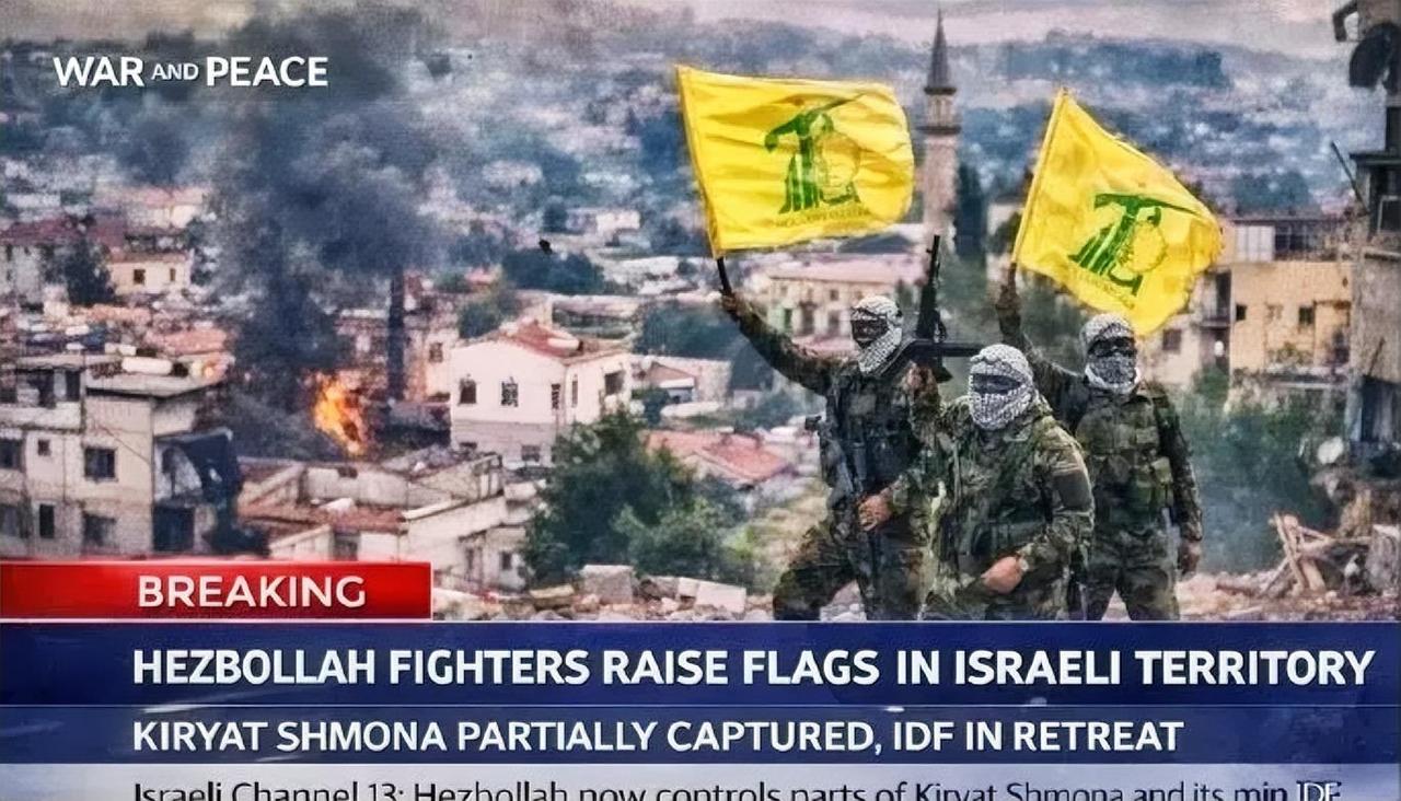 基里亚特什莫纳陷落了，真主党在市中心升旗，以色列军队撤出达杜基地。这事不是闹着