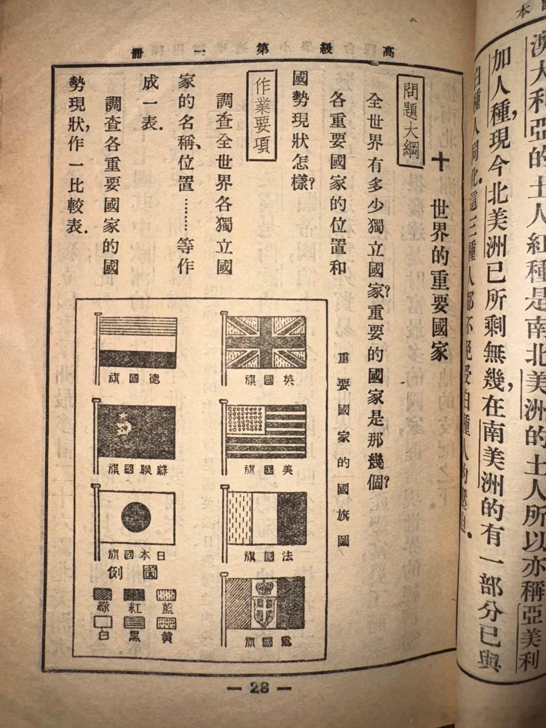 民国时期对世界主要国家的介绍