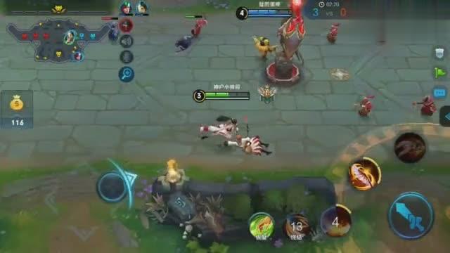 不知火舞(打哭对方投降认输小技巧)3v3尽显输出优势 疯狂切菜