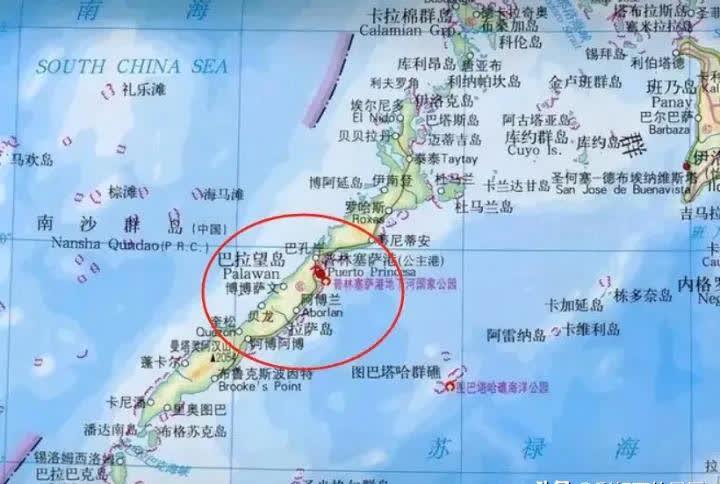 菲律宾之所以显得特别焦虑，是因为二战后的领土划分里，只把吕宋岛、棉兰老岛这些大岛