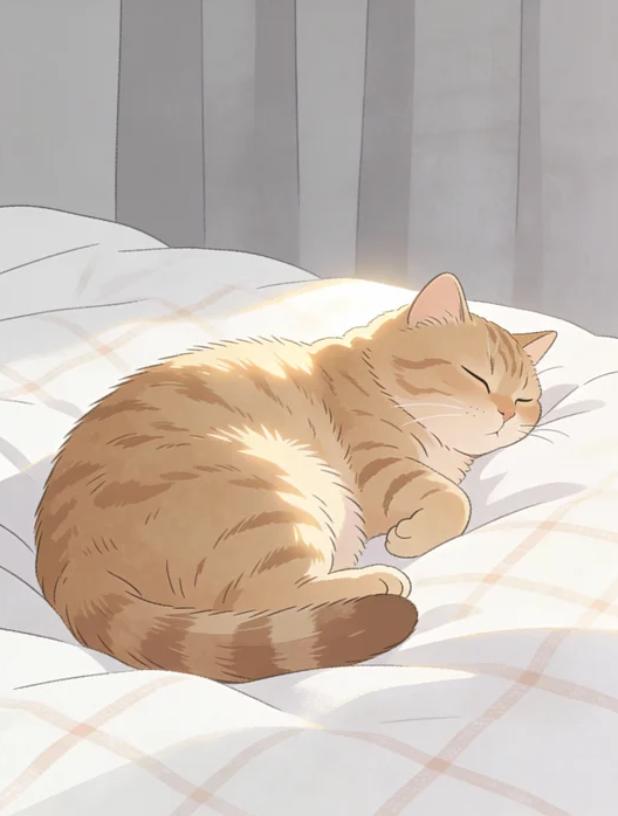 猫有这些表现，证明你的爱很对，它很接受你！1.在你身边肆意大睡猫天生警惕，