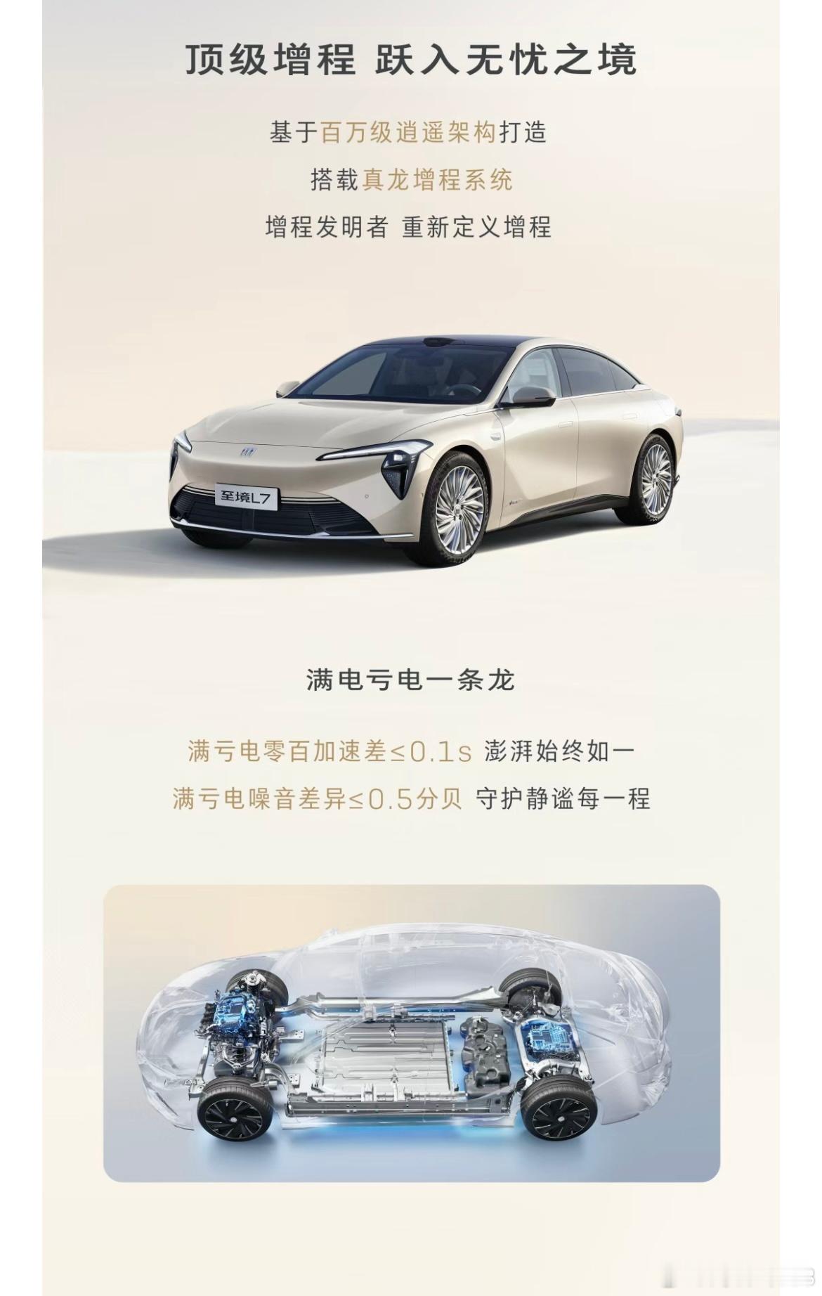满电亏电加速差异0.1秒满电亏电噪音差异0.5分贝这还得了别克至境L7首秀别克至