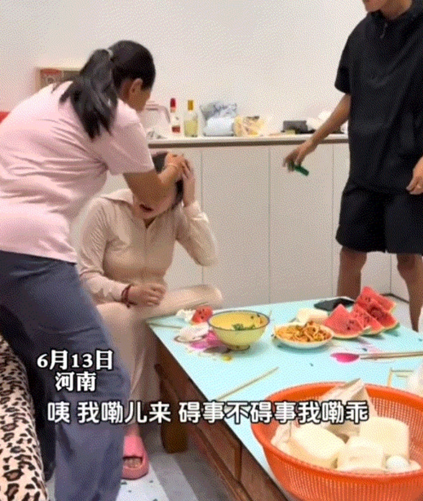 解释不清了！6月13日，河南，儿媳当着公婆面和丈夫吵架，丈夫拿酒瓶砸妻子头部，酒
