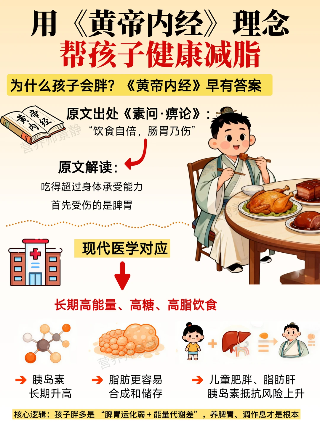 用《黄帝内经》理念，帮孩子健康减脂