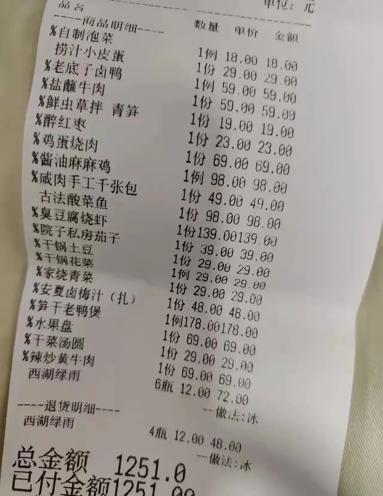 大家都来看看杭州的平民消费，物价贵吗？正常的老底子，杭帮菜。