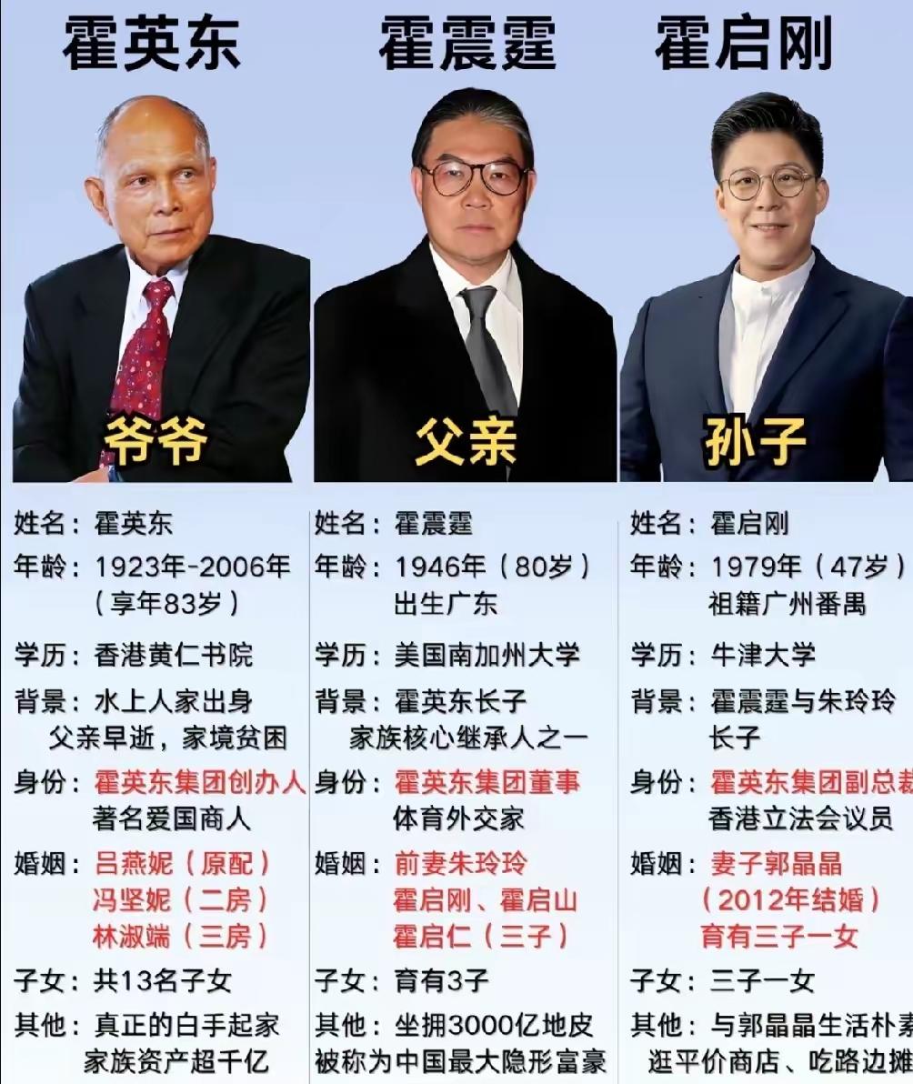 充满精气神，霍家三代人。生来便爱国，商人典范真。