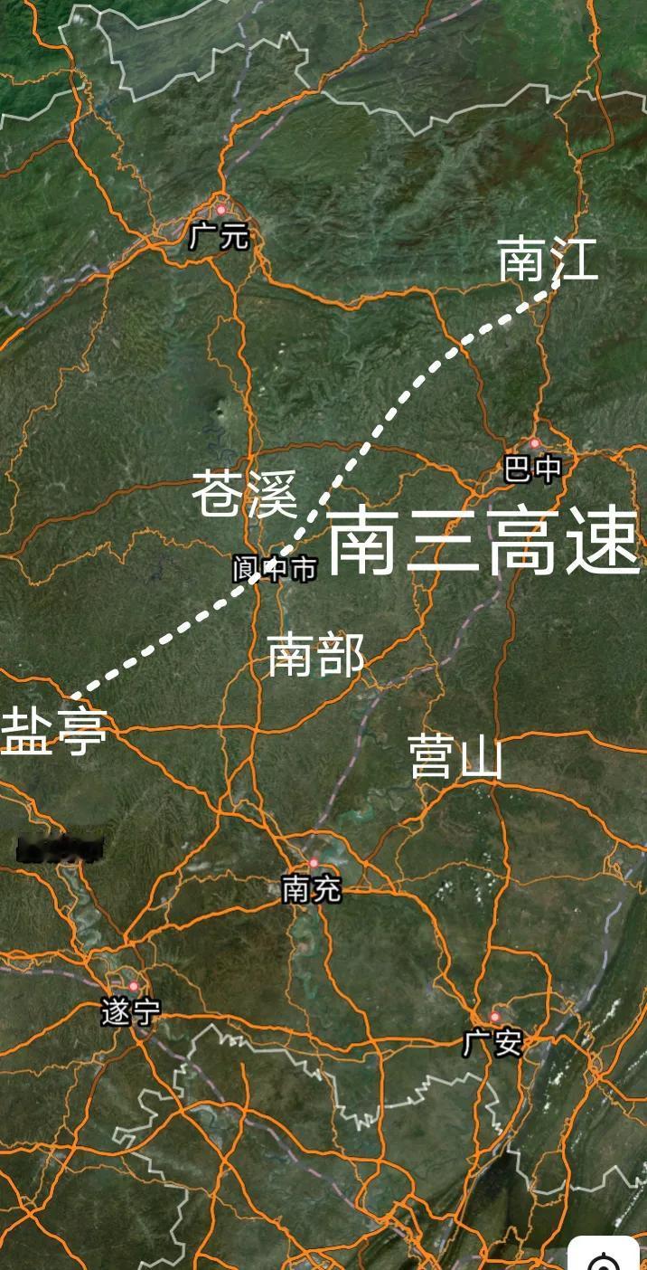 巴中南江至绵阳三台全长约270公里的南三高速部分重点工程有望于年底率先开工，巴中