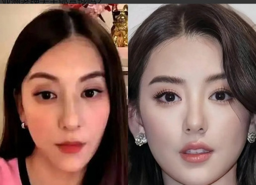 天王郭富城的老婆方媛、直播时忘记开美颜、暴露真实颜值！你觉得长这样的方媛、配得上