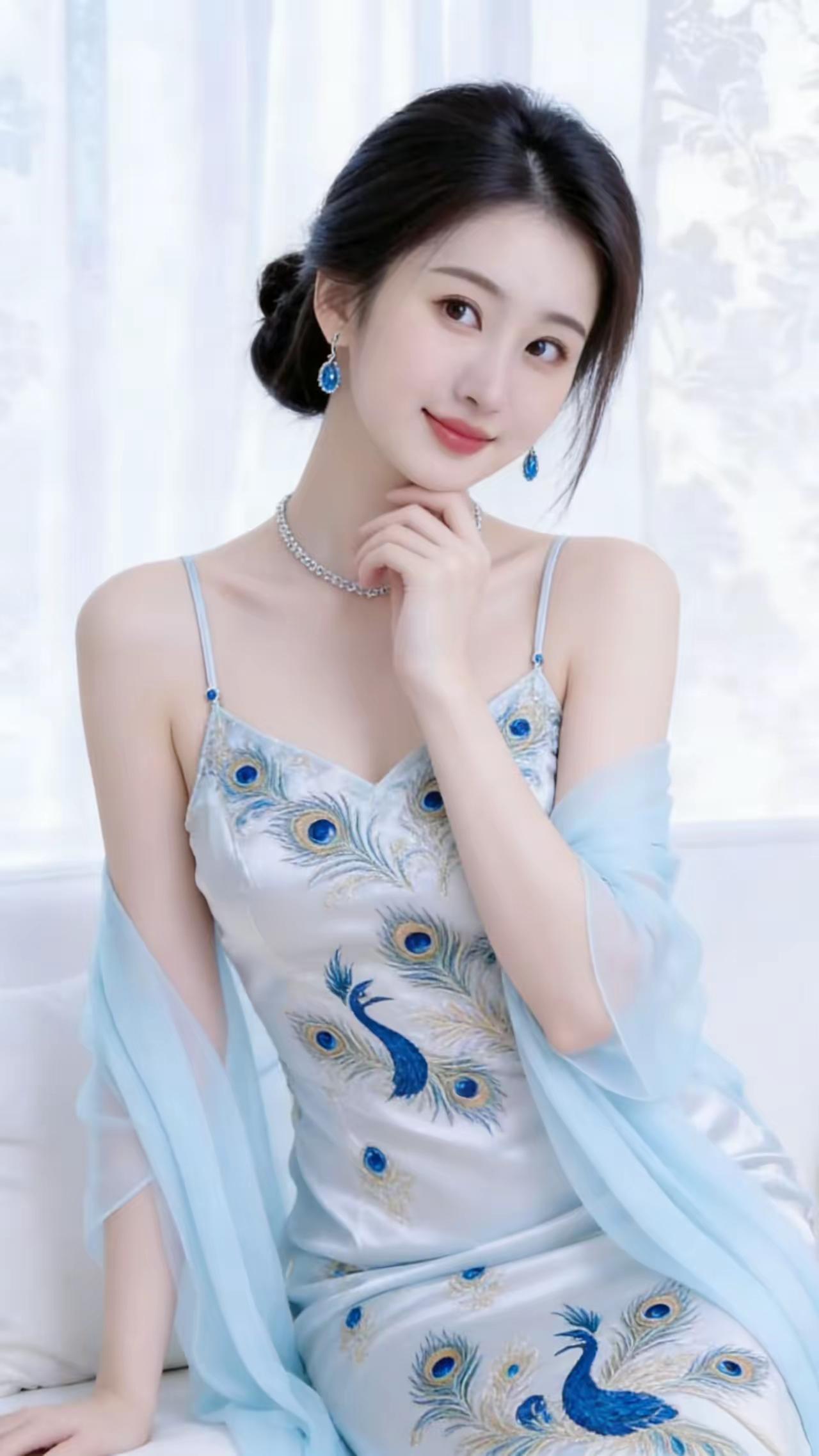 优雅的孔雀蓝旗袍，尽显东方古典美！人像摄影如何拍摄成熟女性的美感?