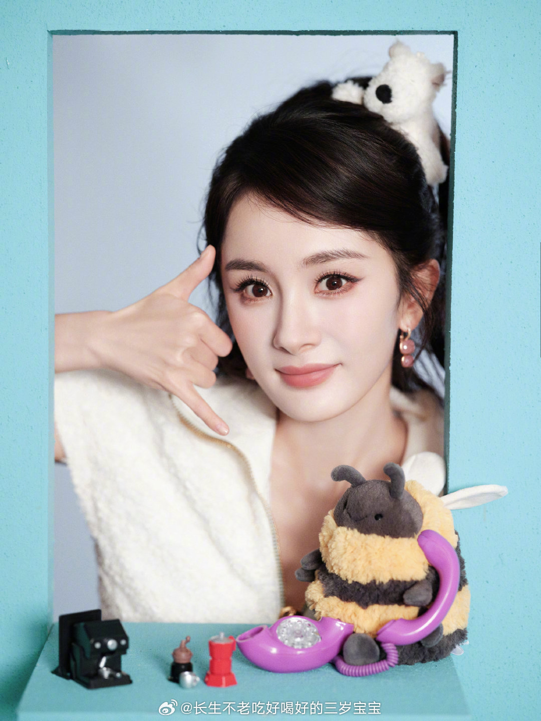 杨幂好萌杨幂少女感拉满！好美好可爱！​​​