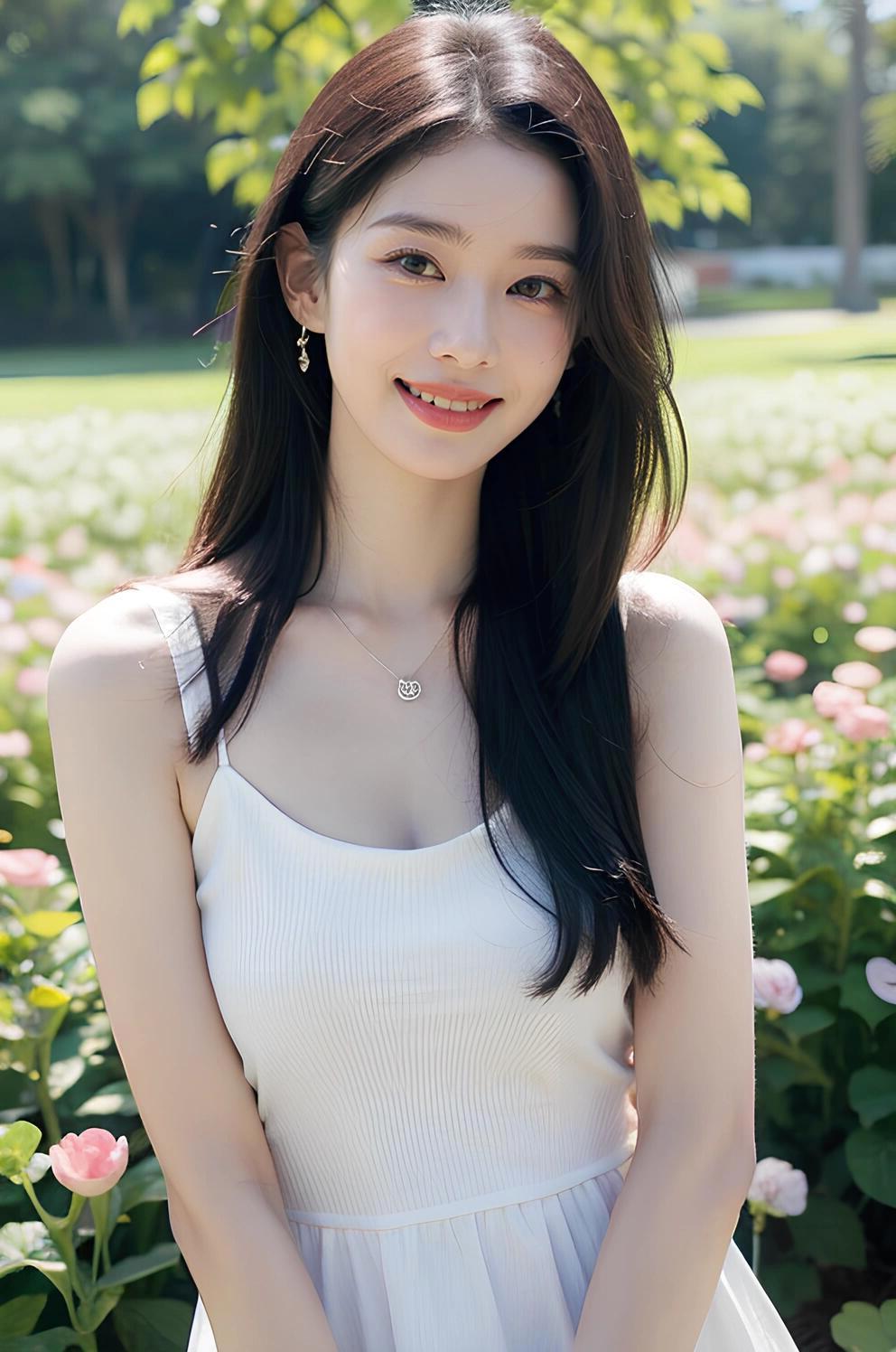 甜美女孩 美丽动人 邻家女孩 ai绘画