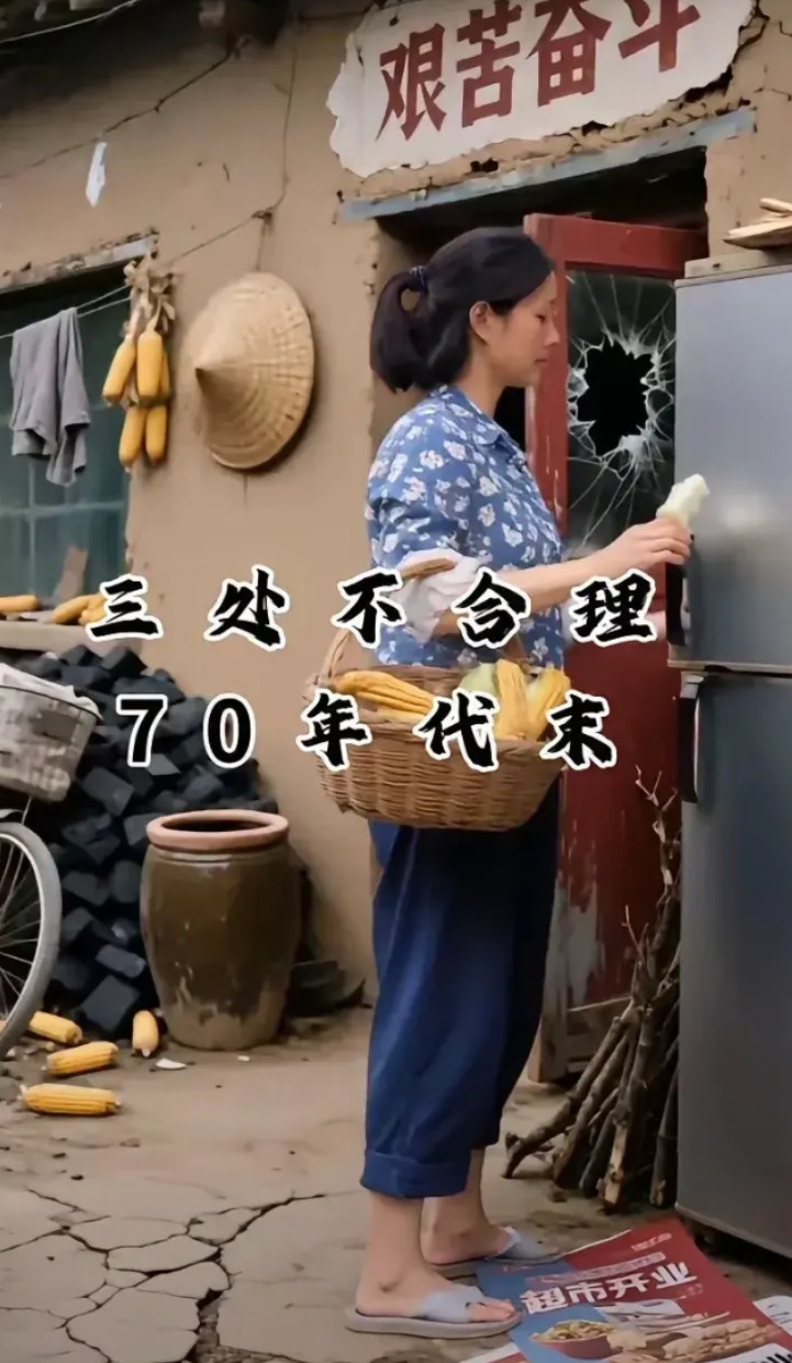 七十年代末，三处不合理冰箱显然没有，其他的找不到！