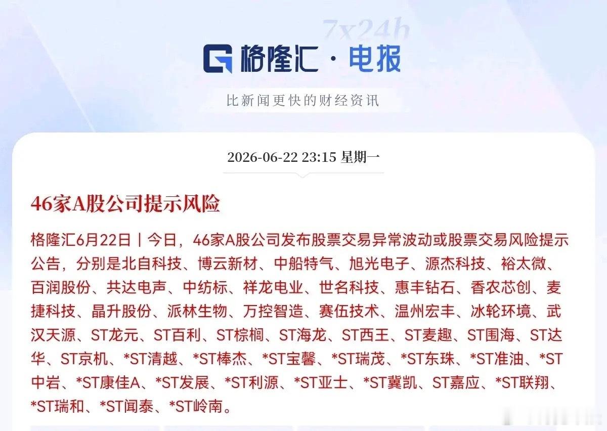 一觉醒来！利空突袭…刚刚又被一则消息给吸引了，只是不是利好，而是一则利空消息，预