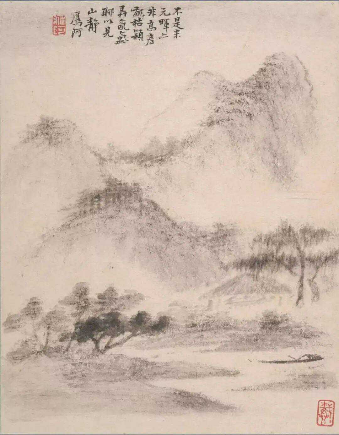 戴本孝是明末清初时期的一位极具个性的画家，他的视野也不拘泥于所面对的景色而是在画