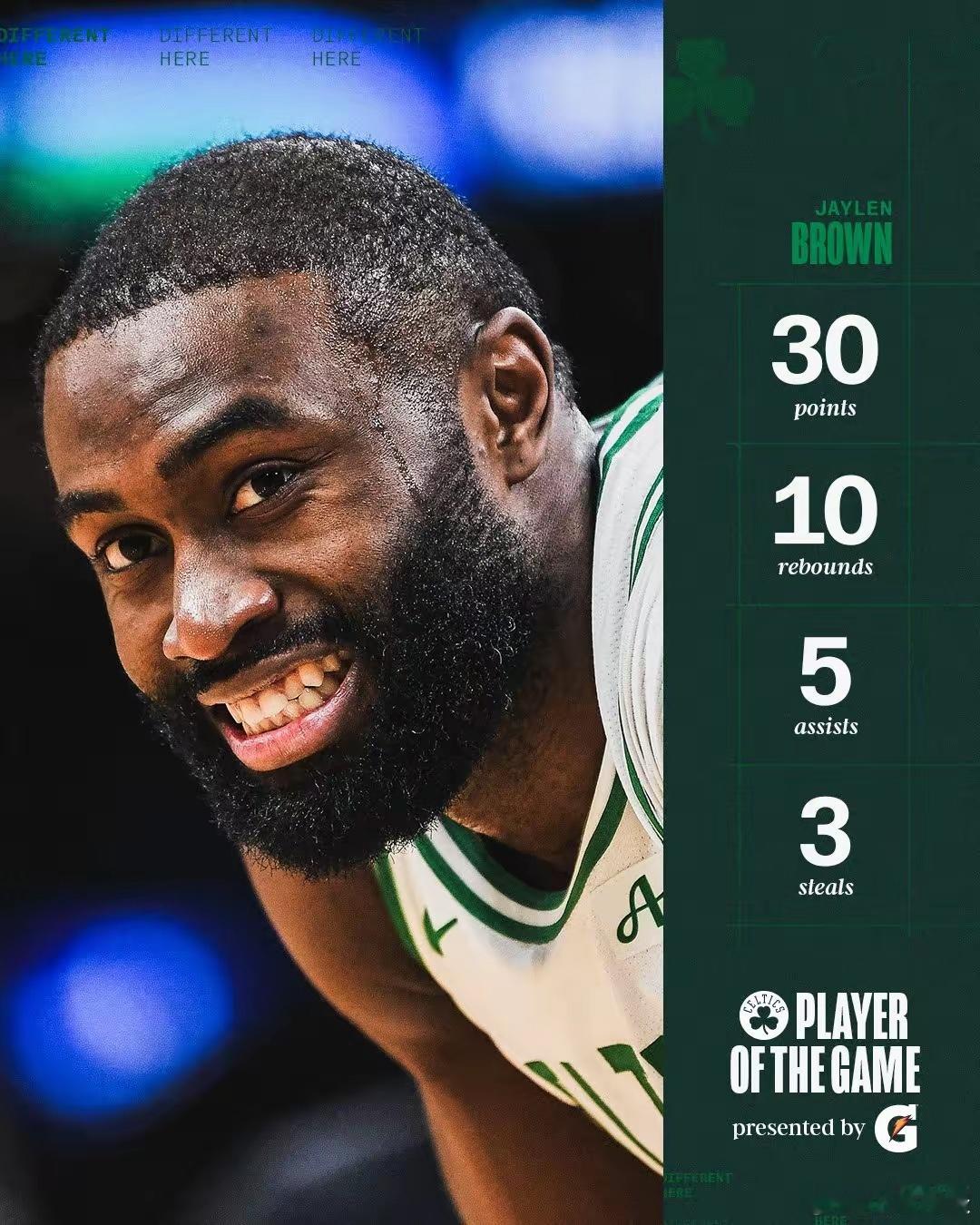 塔图姆养伤一年回来，发现凯尔特人老大位置换人了。谁能想到，比塔图姆年龄更大的布朗