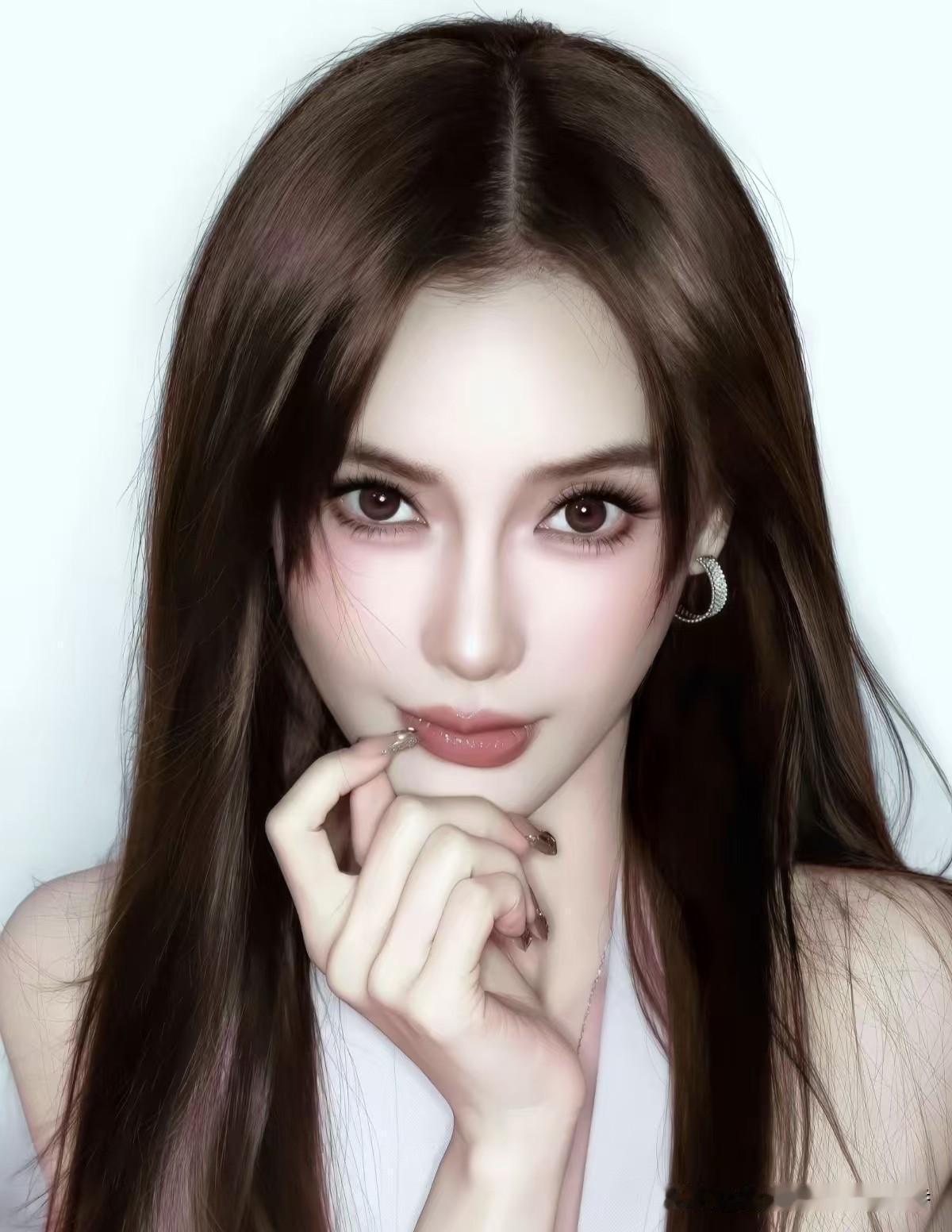 我最近特别喜欢杨颖Angelababy，今年三十六岁的她长着一双亮晶晶的大眼睛，