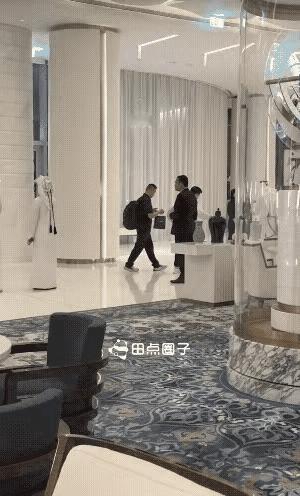 一觉醒来，发现莎莎和佳已到达多哈酒店了。莎莎和佳佳推着行李箱在酒店走得很快，莎