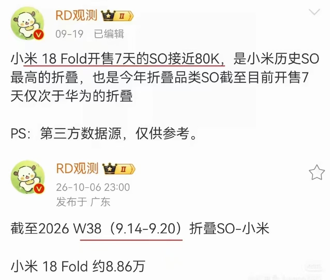 比例一换！销量过万！小米的大折叠因为销量不行砍了，结果设计师调了一下比例，改成中折叠，机器小了一圈，