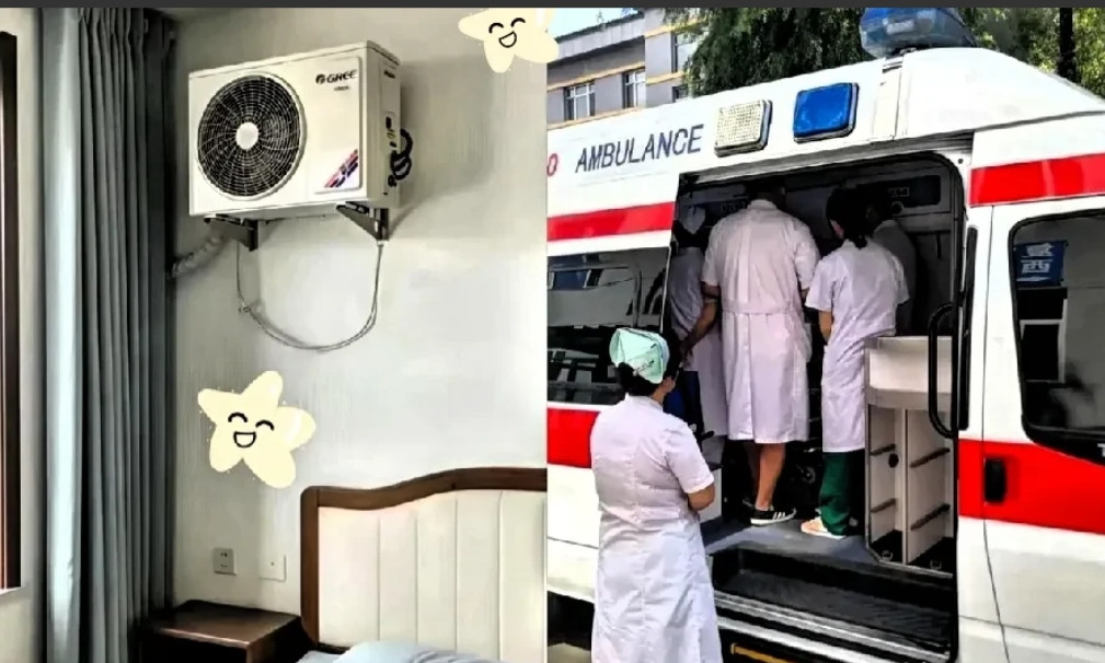 大家没看出老太太家的空调有什么异样么[捂脸哭]怪不得老太太不敢开空调啊[笑着哭]
