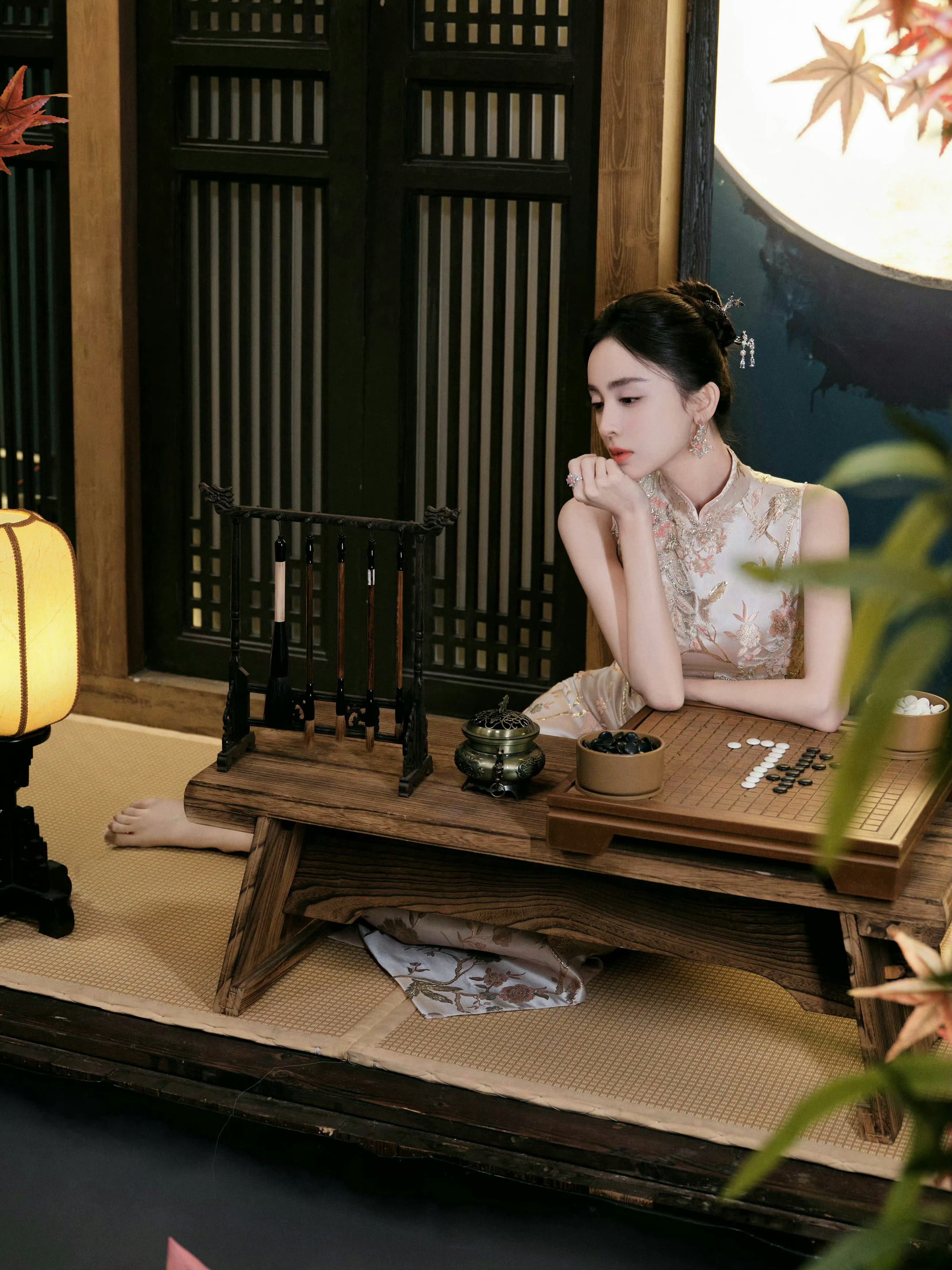 娜扎大年初三宜发vlog旗袍美人古力娜扎祝美娜新年快乐🏮