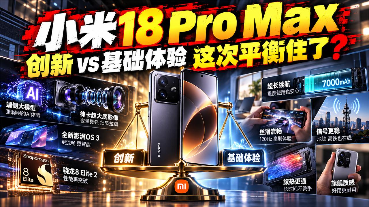 创新和基础体验怎么平衡，小米18 Pro Max给出答案