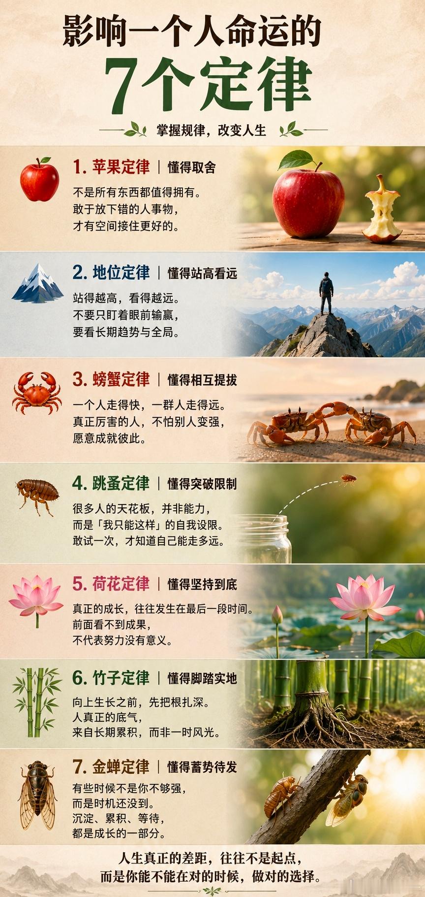 人生的成长，藏在这七条定律里​​​