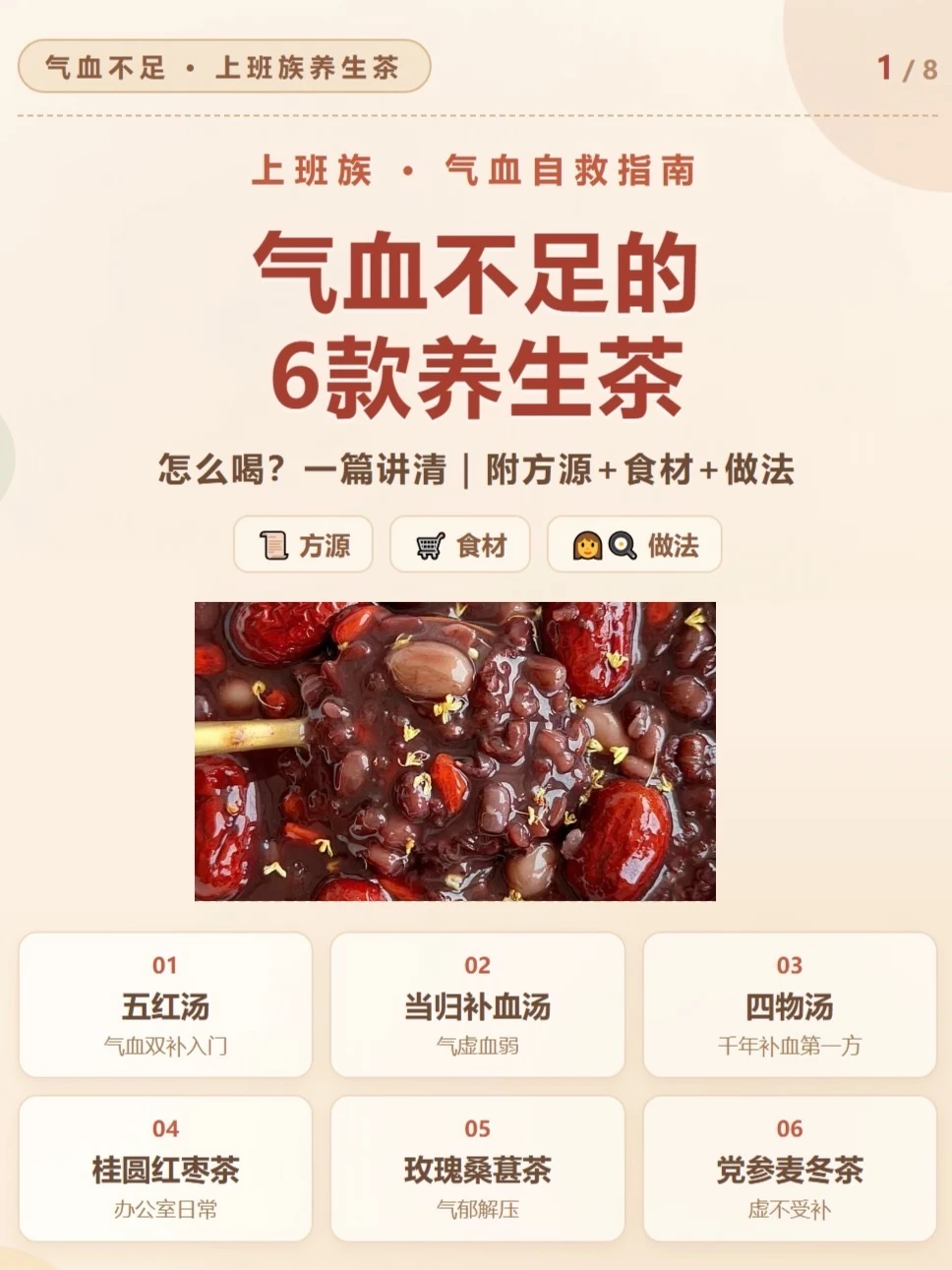 气血不足的打工人必看！6款养生茶总有适合你