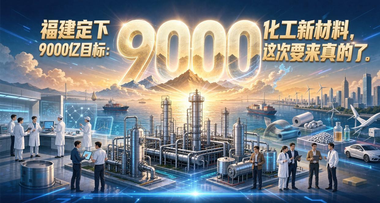 福建定下9000亿目标：化工新材料，这次要来真的了这份《福建省“十五五”新材