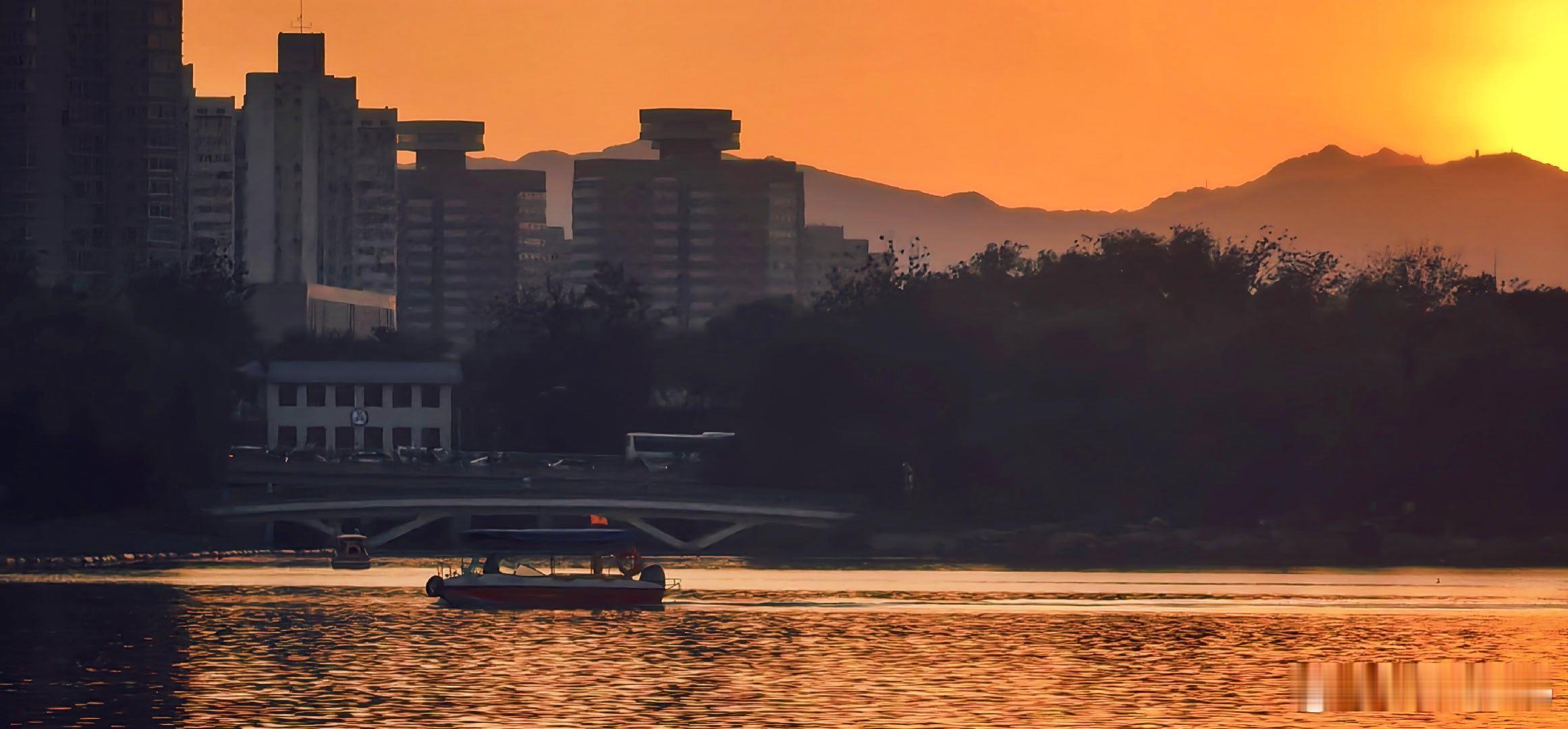 玉渊夕照摄影