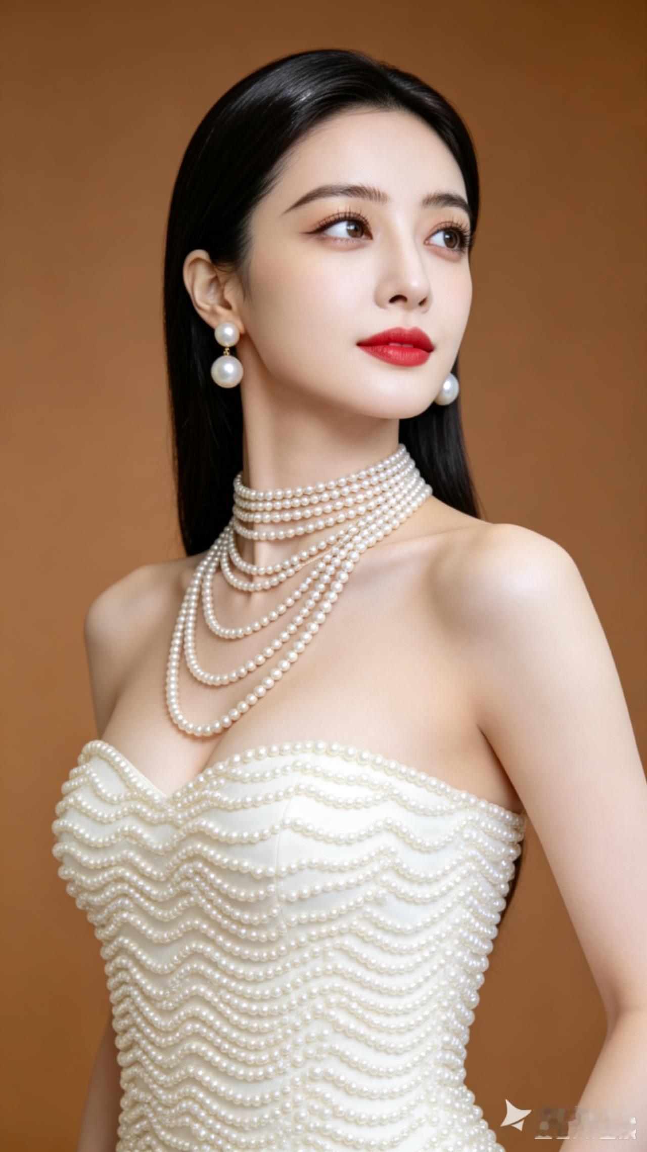 美女高档晚礼服