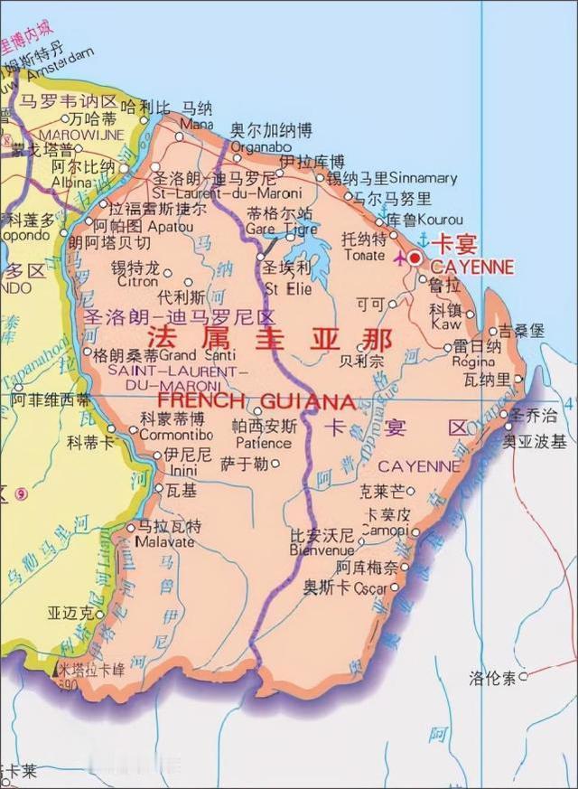 你可能不认识法属圭亚那，但是你不能不认识卡宴，因为有款名车：保时捷卡宴，算是