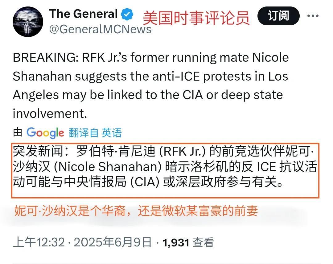 美国著名富婆妮可·沙纳汉(NicoleShanahan)说，洛杉矶大骚乱背后
