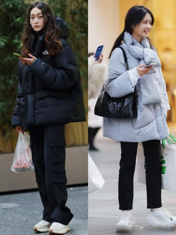 成都太古里女生真会穿，看她们的羽绒服搭配就知道，个个时髦高级🙌羽绒服这玩意