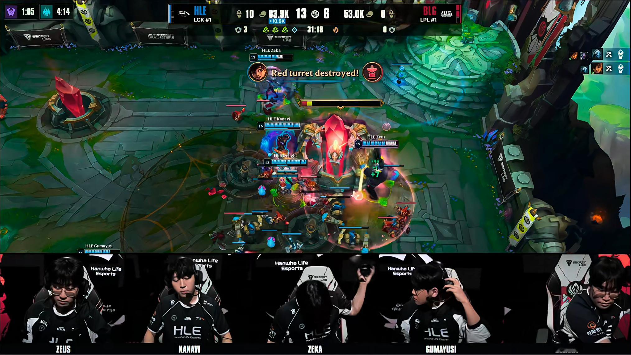 BLG2-1HLEHLE扳回一城！其实理性下来分析，因为BLG用了法师AD，